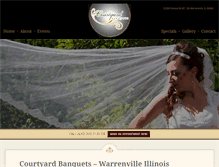 Tablet Screenshot of courtyardbanquets.com
